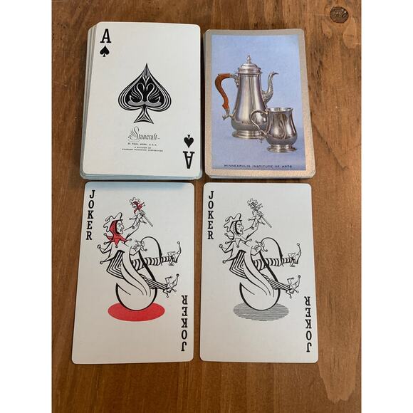 Stancraft Minneapolis Institute of Arts Playing Cards Double Deck Antique Silver - Picture 3 of 9